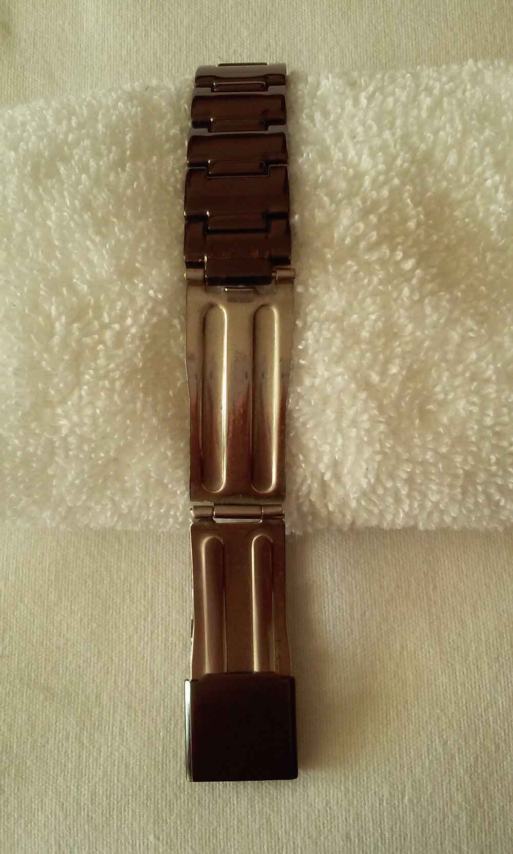 Armbanduhr Quarzuhr mit Strasssteinen  Faltschließe neue Batterie!