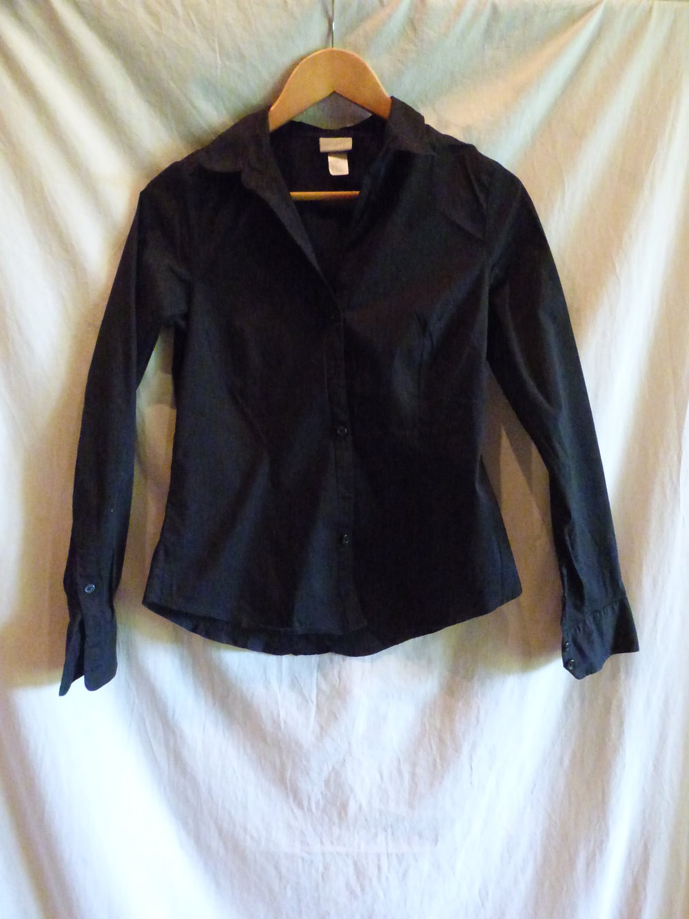 Elegante schwarze Bluse