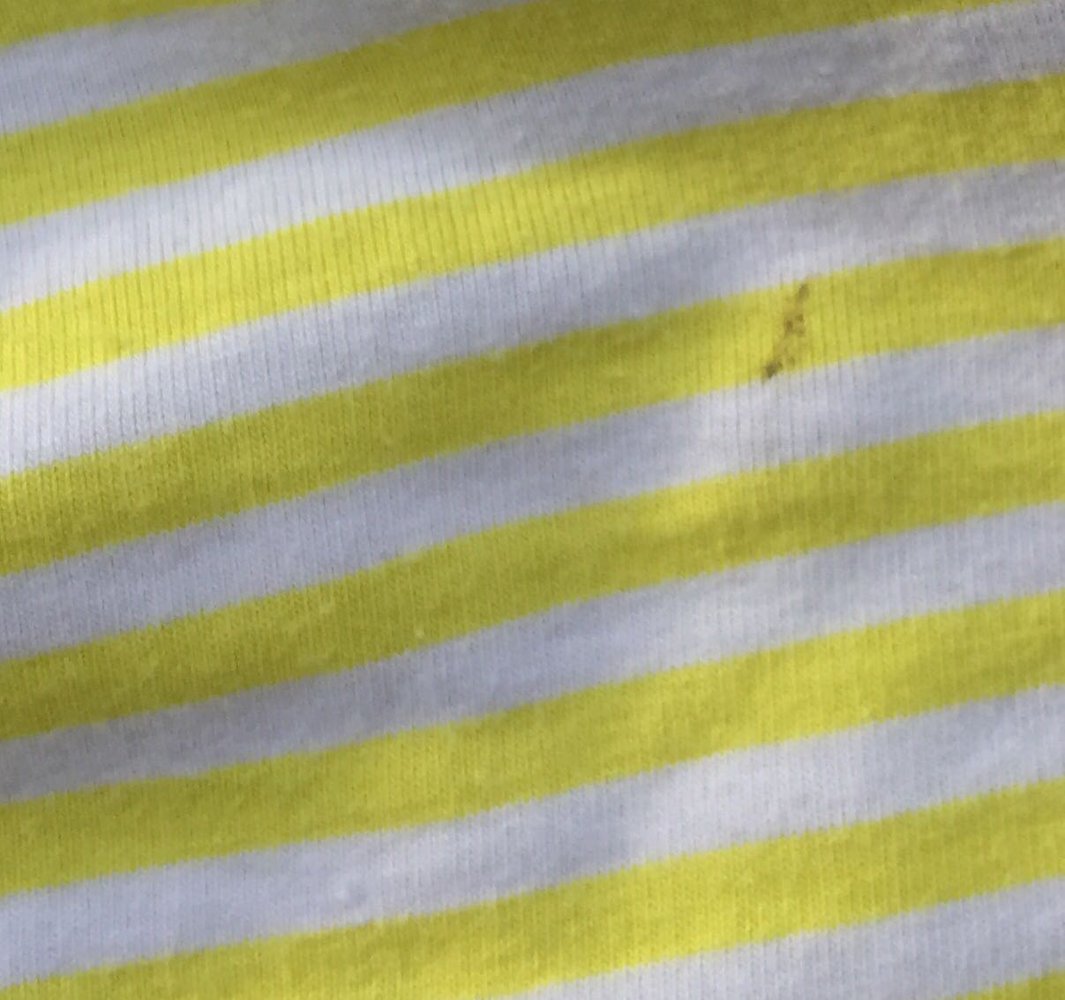 H&M Tubetop TUBE gelb / weiß Gr. XS