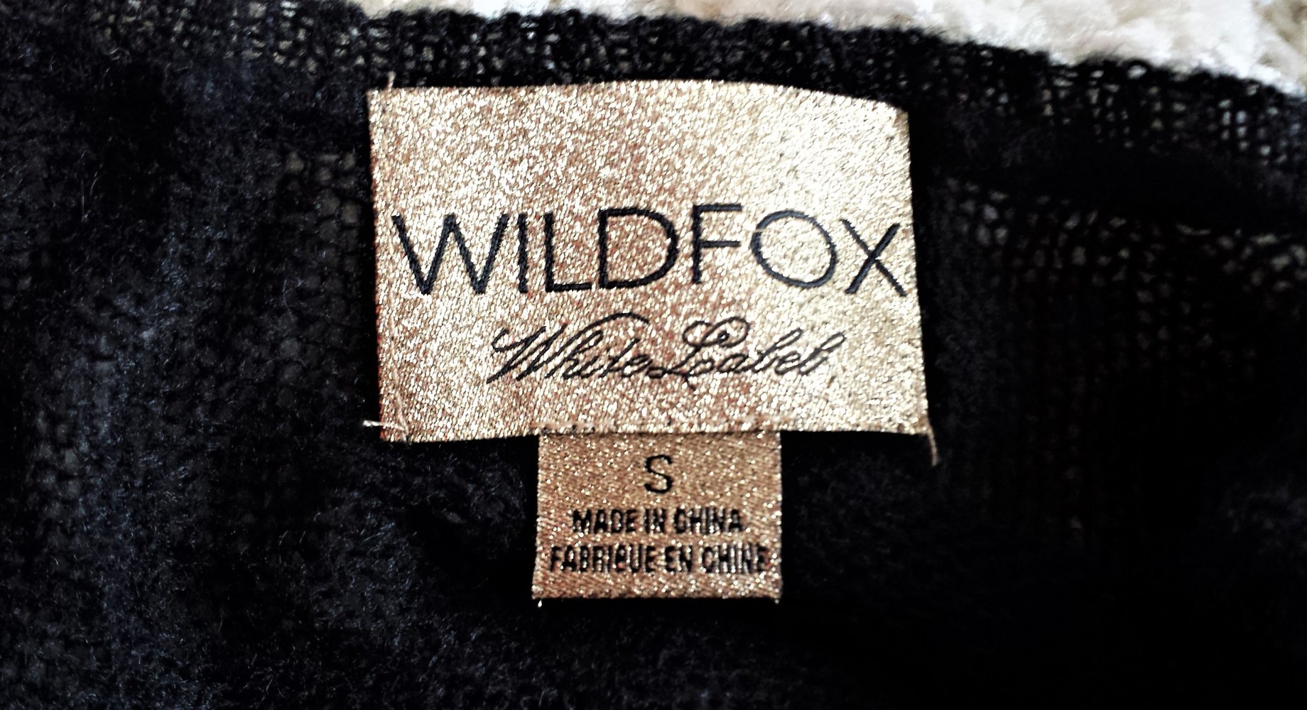 Wildfox schwarzes Oberteil/kurzes Kleidchen mit Spielkartenmotiven