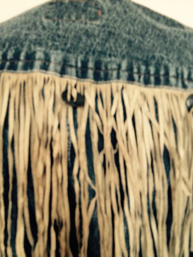 Einzigartige Vintage Blogger Jeansjacke 