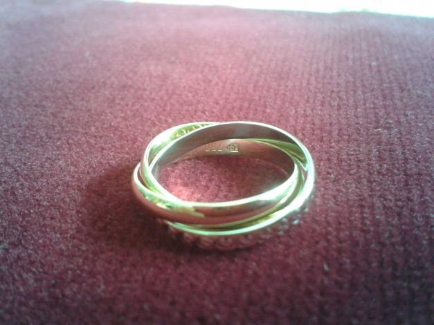 750 Gold, 3er Ring, Trinity Design, Dessin