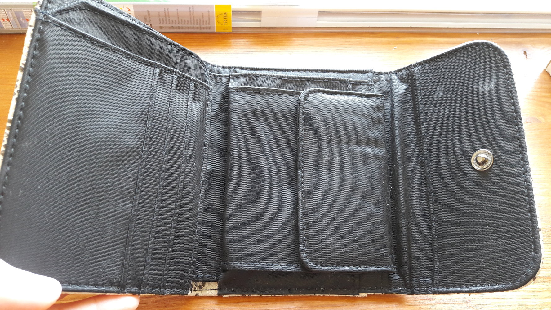 Portemonnaie Schlangenlederoptik