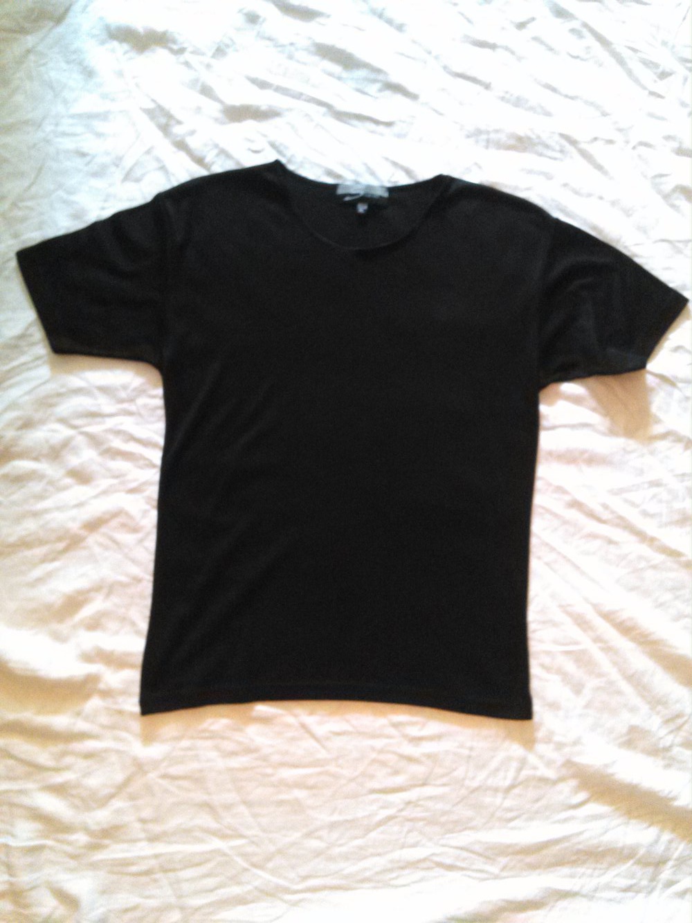 Schönes schwarzes Rundhals T - Shirt  Gr. XL