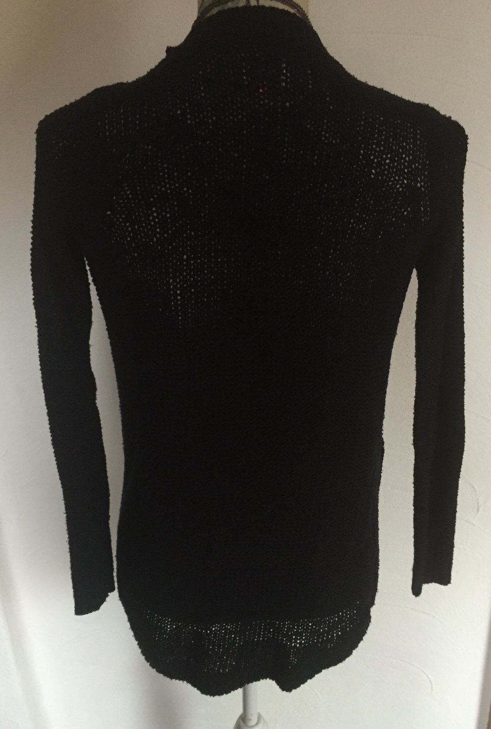 Schwarzer Strickcardigan