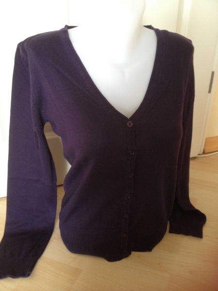Street One Cardigan Gr 38 Lila / Pflaume Strickjacke