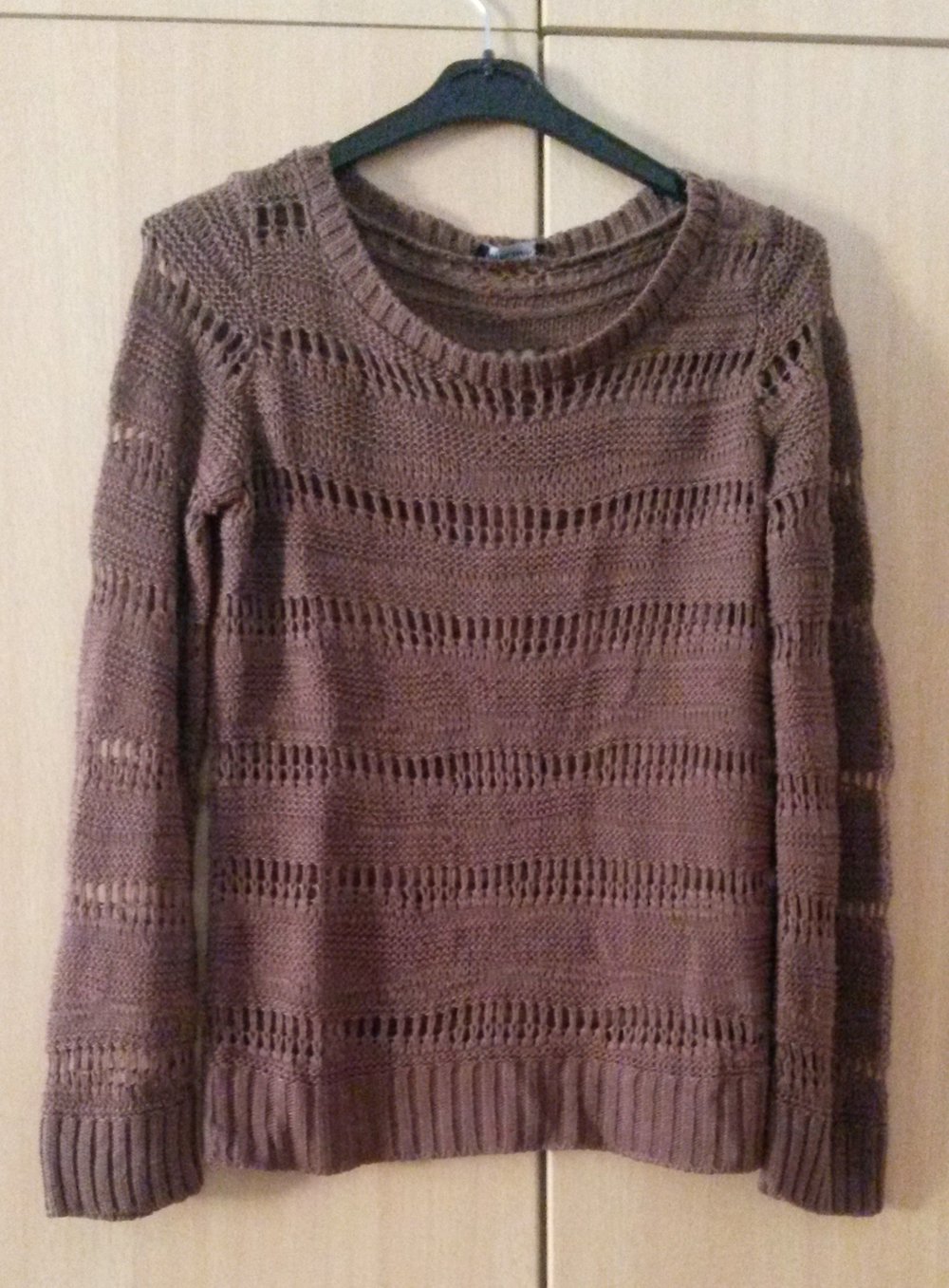 Brauner Strickpullover Gr. 36/38