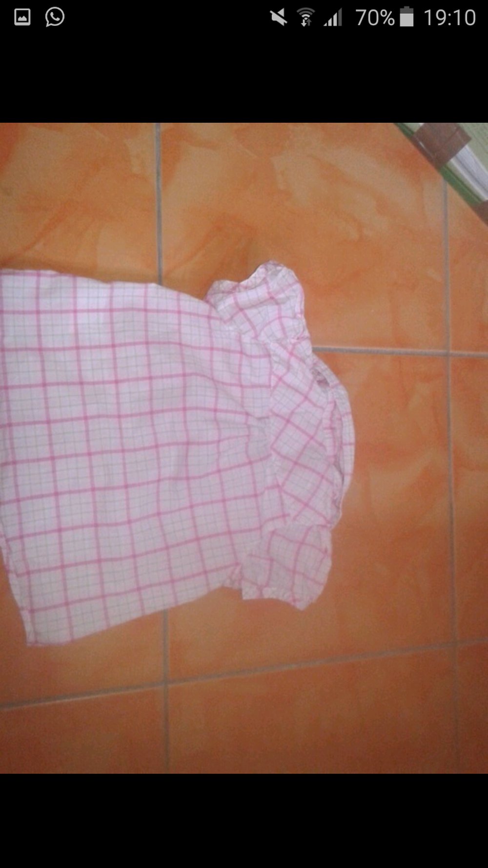 Bluse,kurzärmlig, kariert, Gr. 86