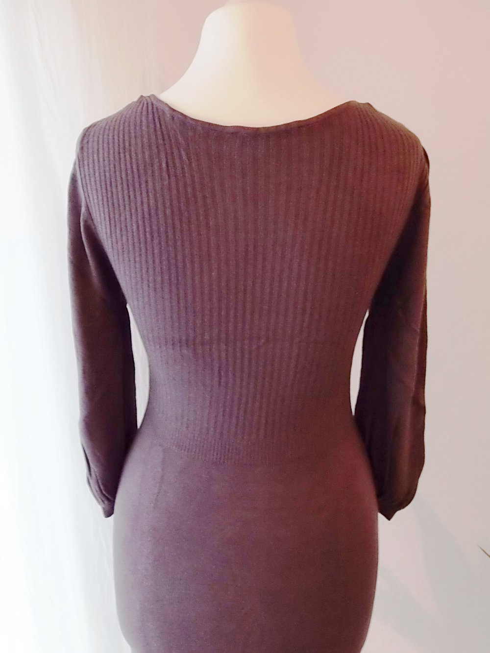 Feines Rundhalsausschnitt Strickkleid (C&A)