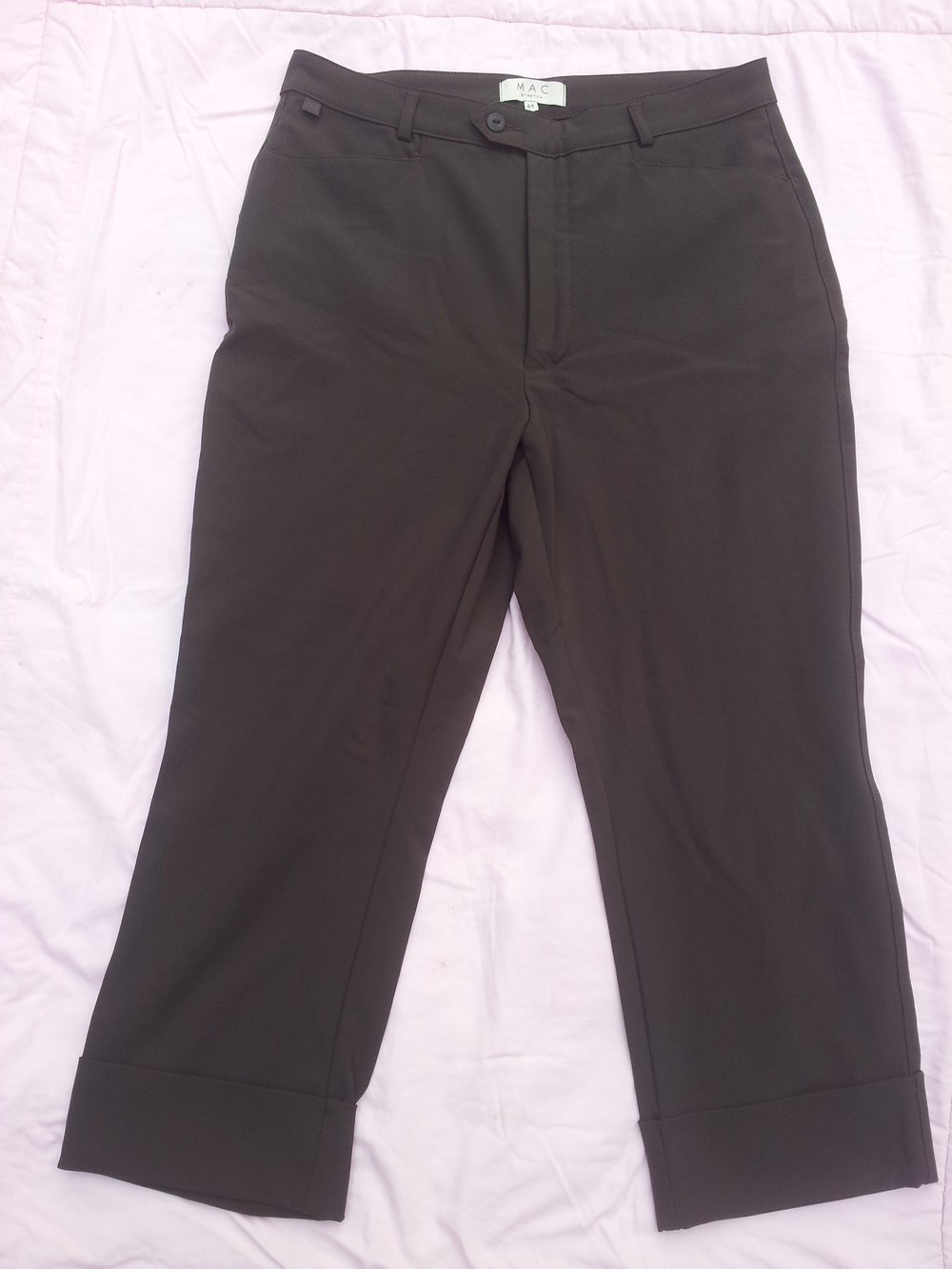 Stoffhose Caprihose MAC braun Gr. 44 /24 NEU 