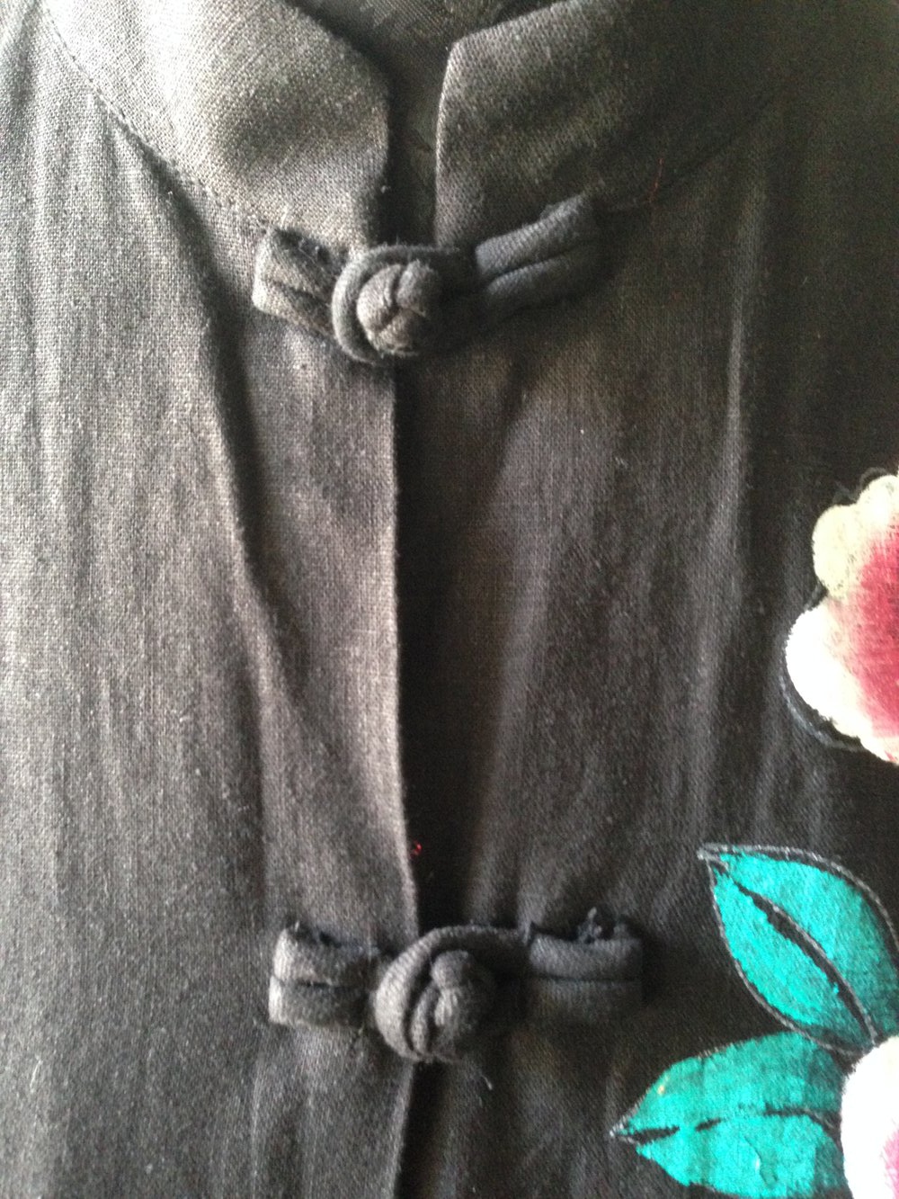 Asiatische Jacke mit Blumen