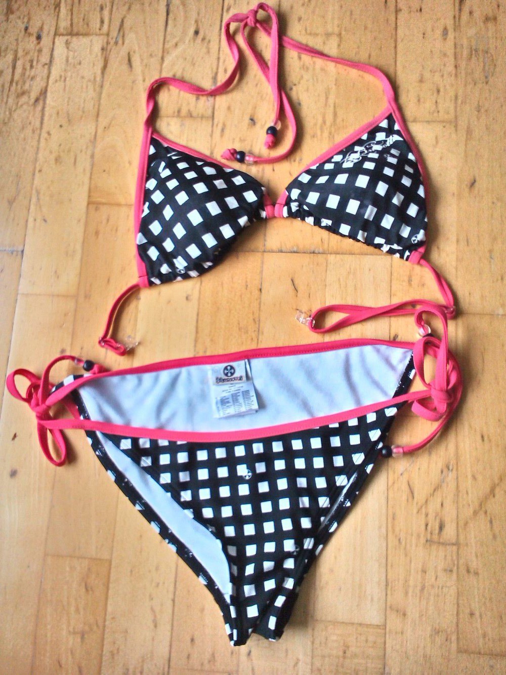 Süßes Bikini Set Gr. 40 rosa weiß schwarz Brunotti Rock n Roll Rockabella