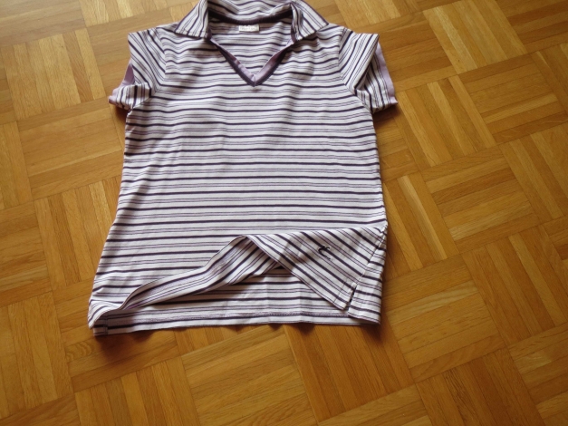 Shirt/Poloshirt,gestreift,V-Ausschnitt
