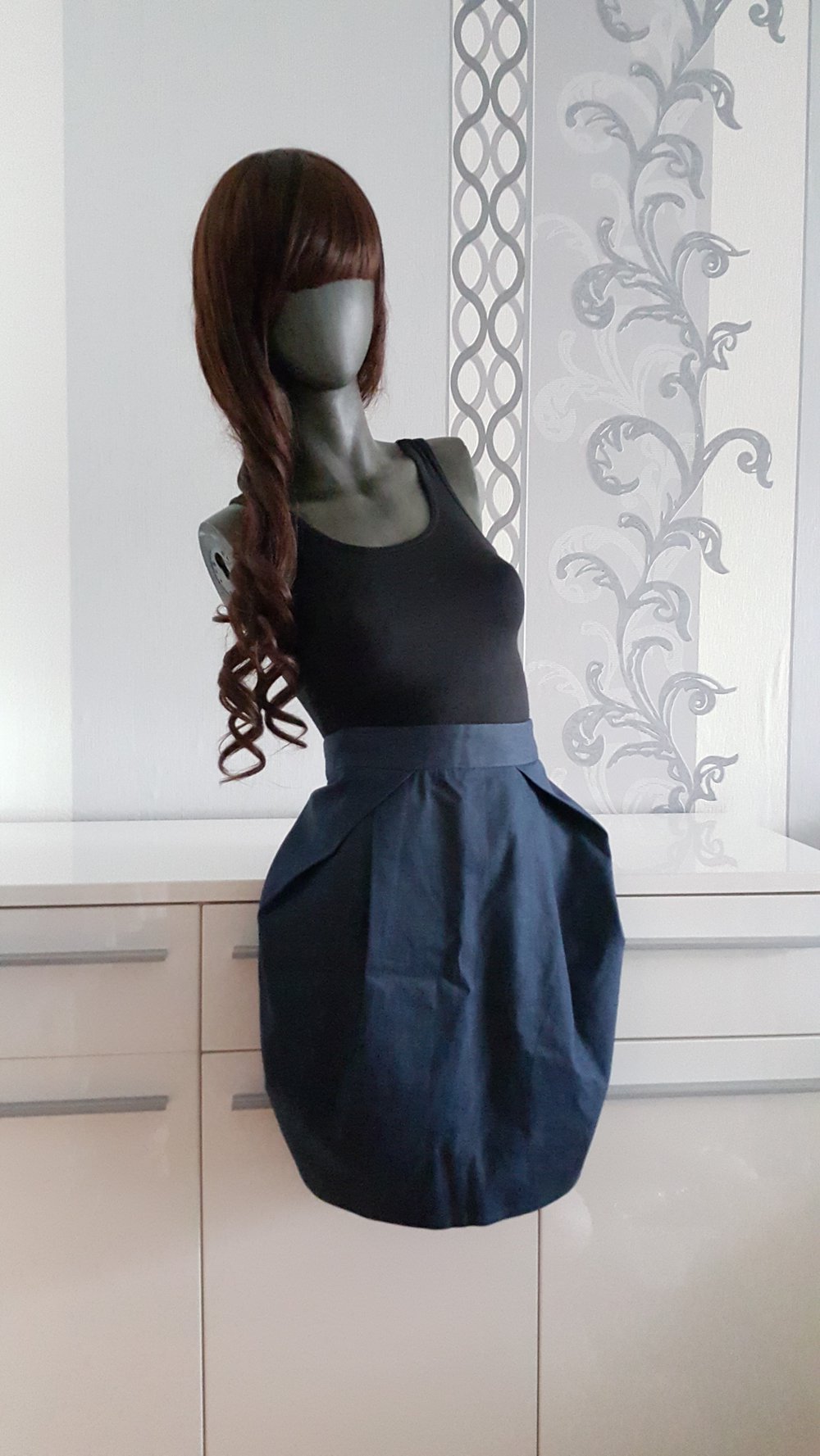 Marine Rockabilly Rockabella Rock Blau 14 L / XL Neu