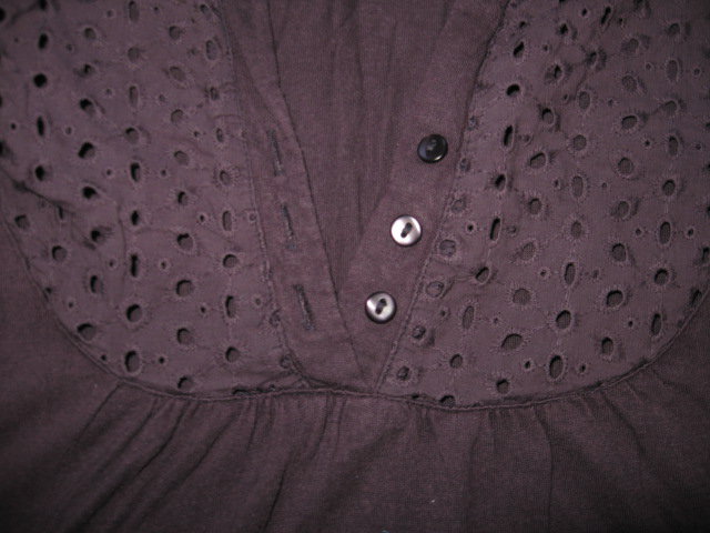 lila Flatter-T-Shirt