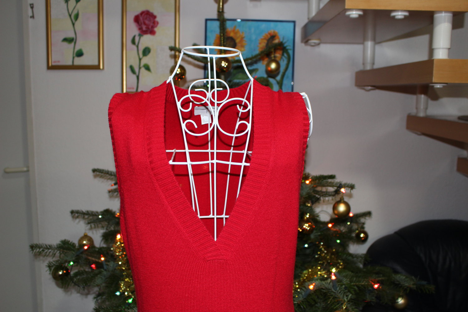 369. Kurzes Kleid/lange Weste von Heine, Gr. 38