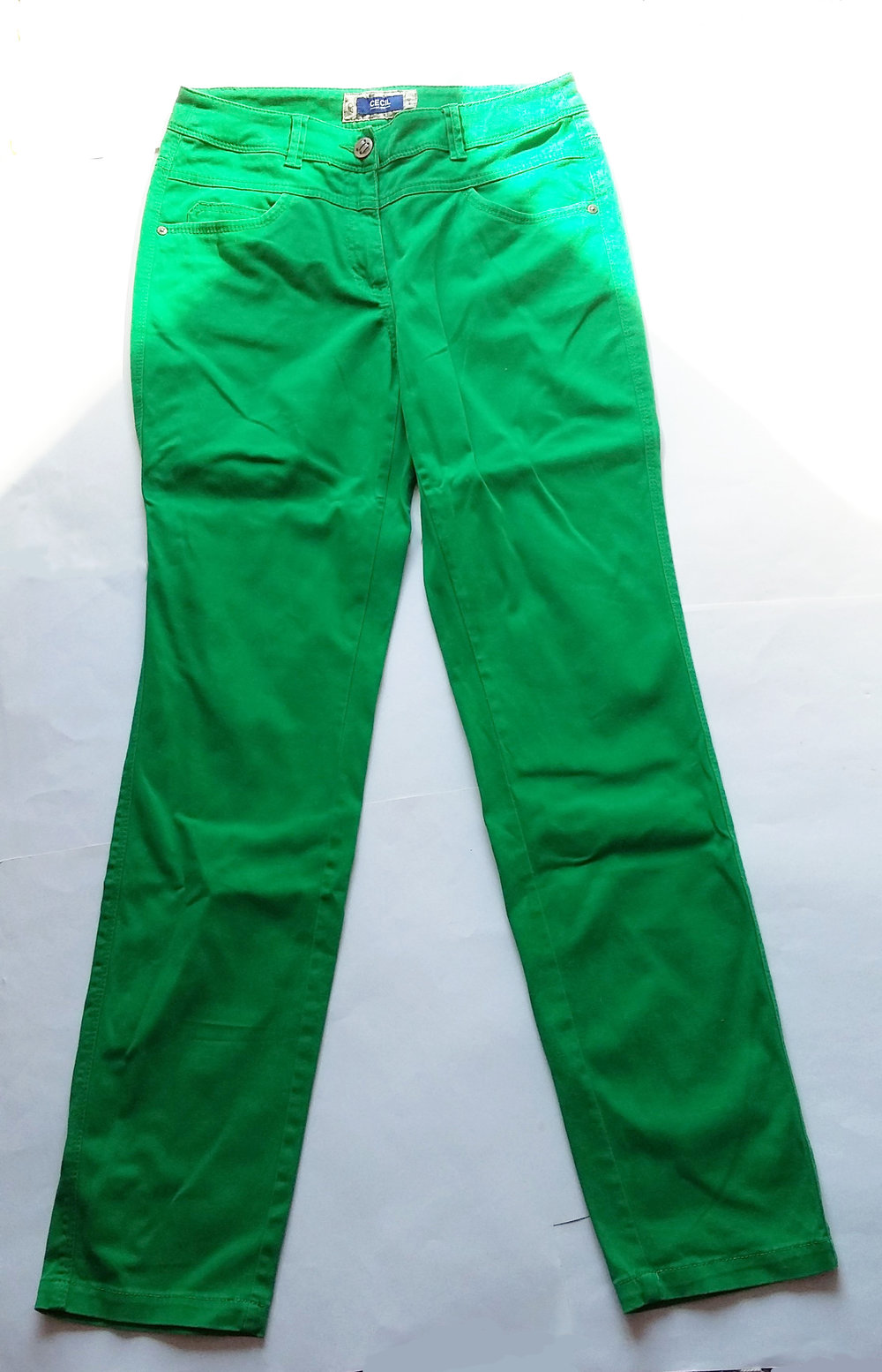 NEU Jeans CECIL 29/32 straight regular M / 38/40 froschgrün