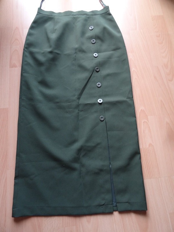 Toller langer Rock khaki  grün Gr. 38