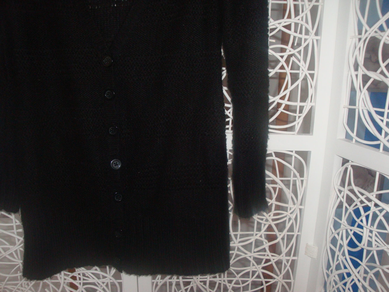 kuscheliger schwarzer Cardigan