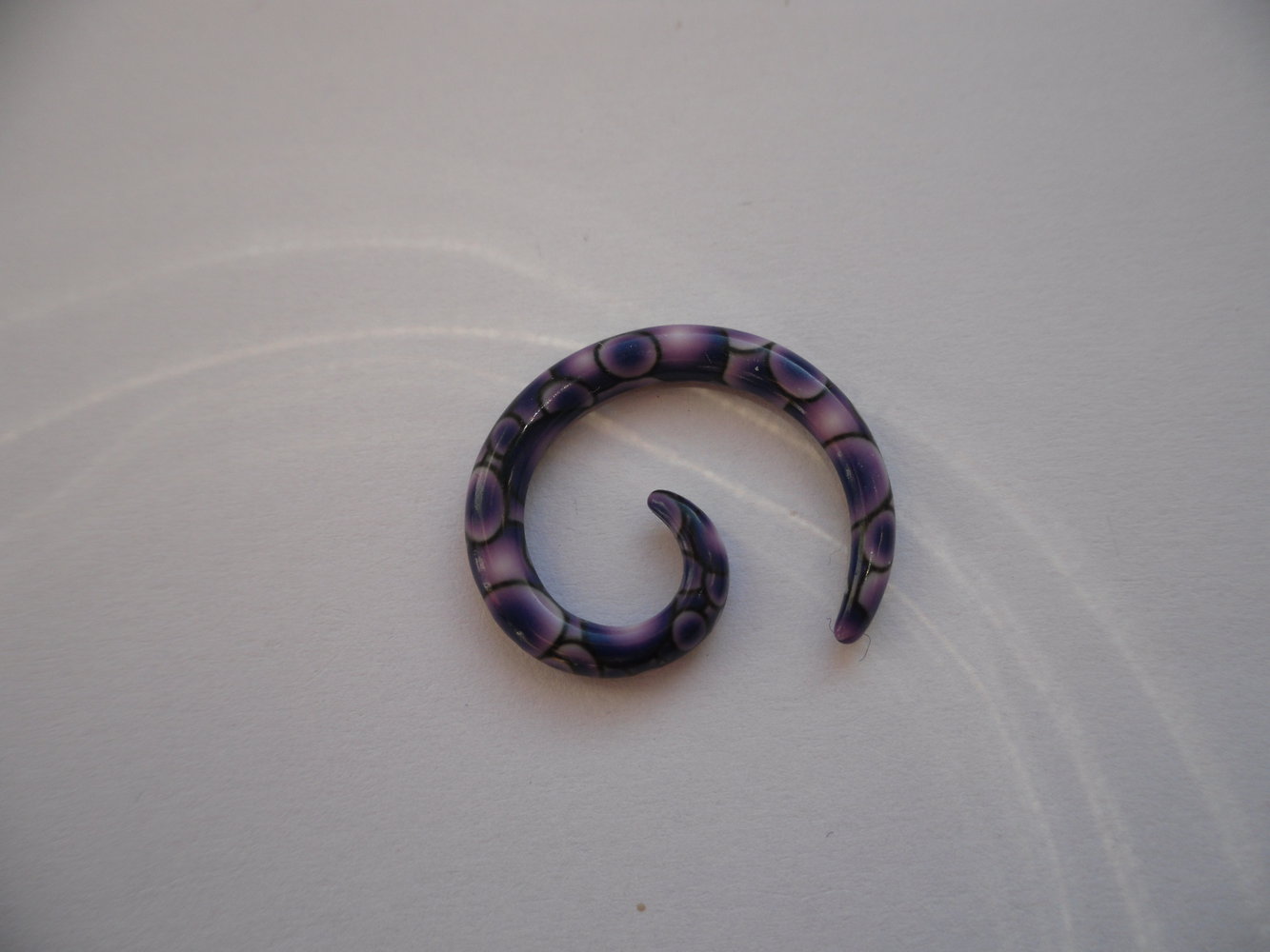 Dehnungspirale 3mm violett gemustert