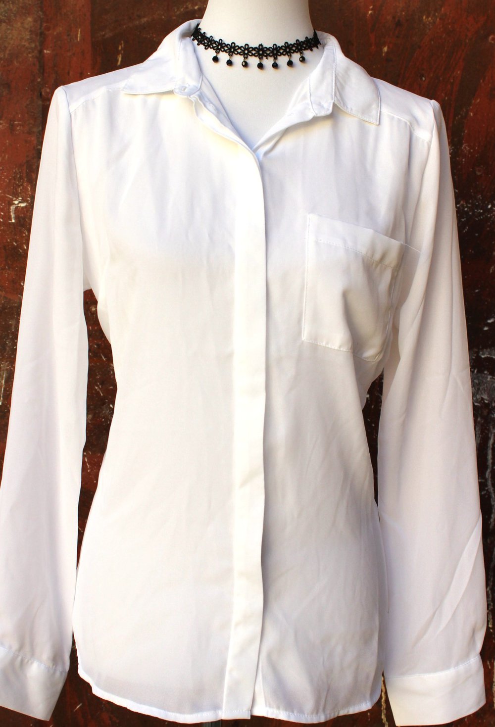 schwarze Choker Blumenkette mit Perlen