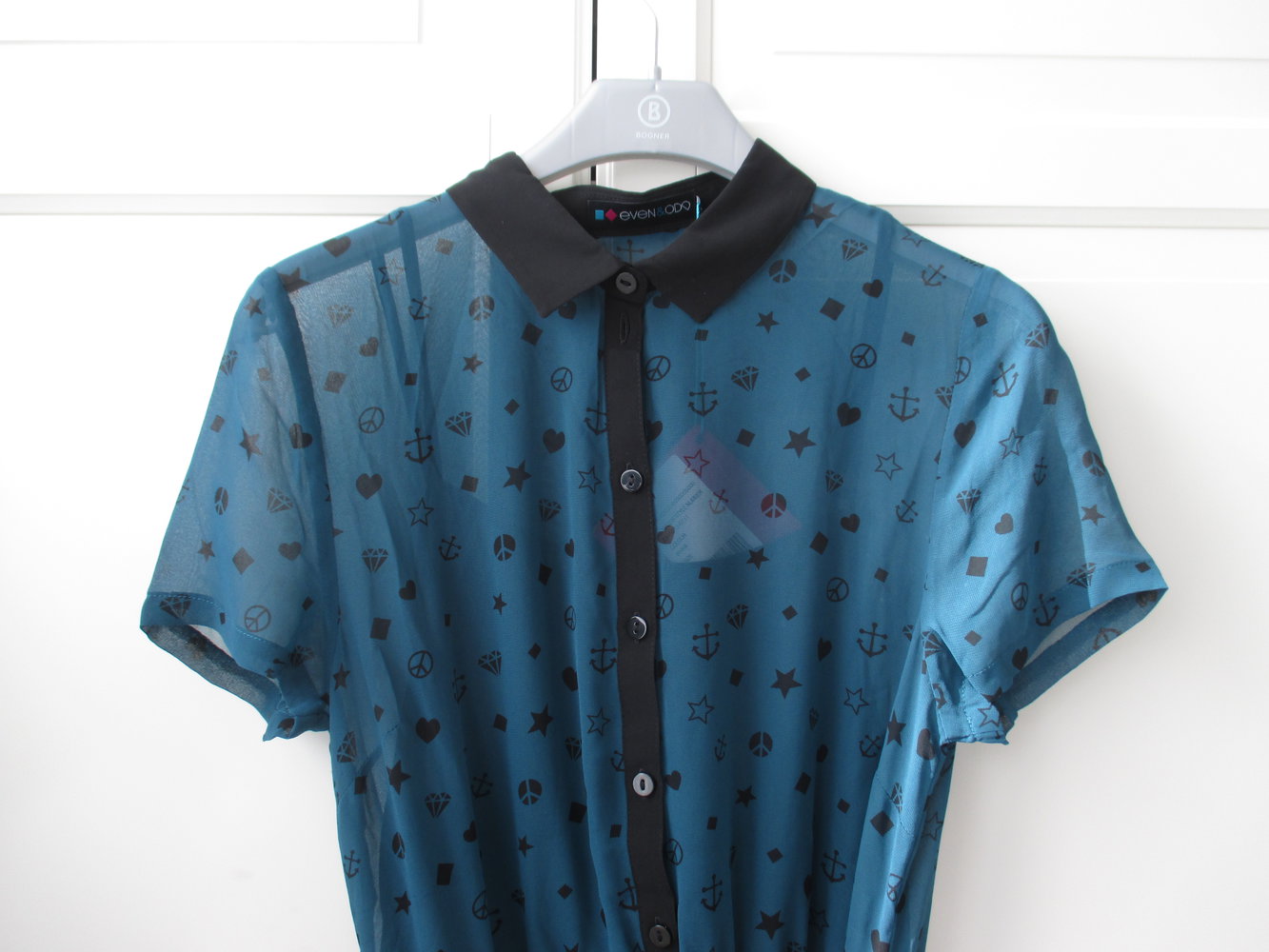 even & odd, maritimes Kleid in petrol. schwarz, jeu mit Etikett, Gr. S