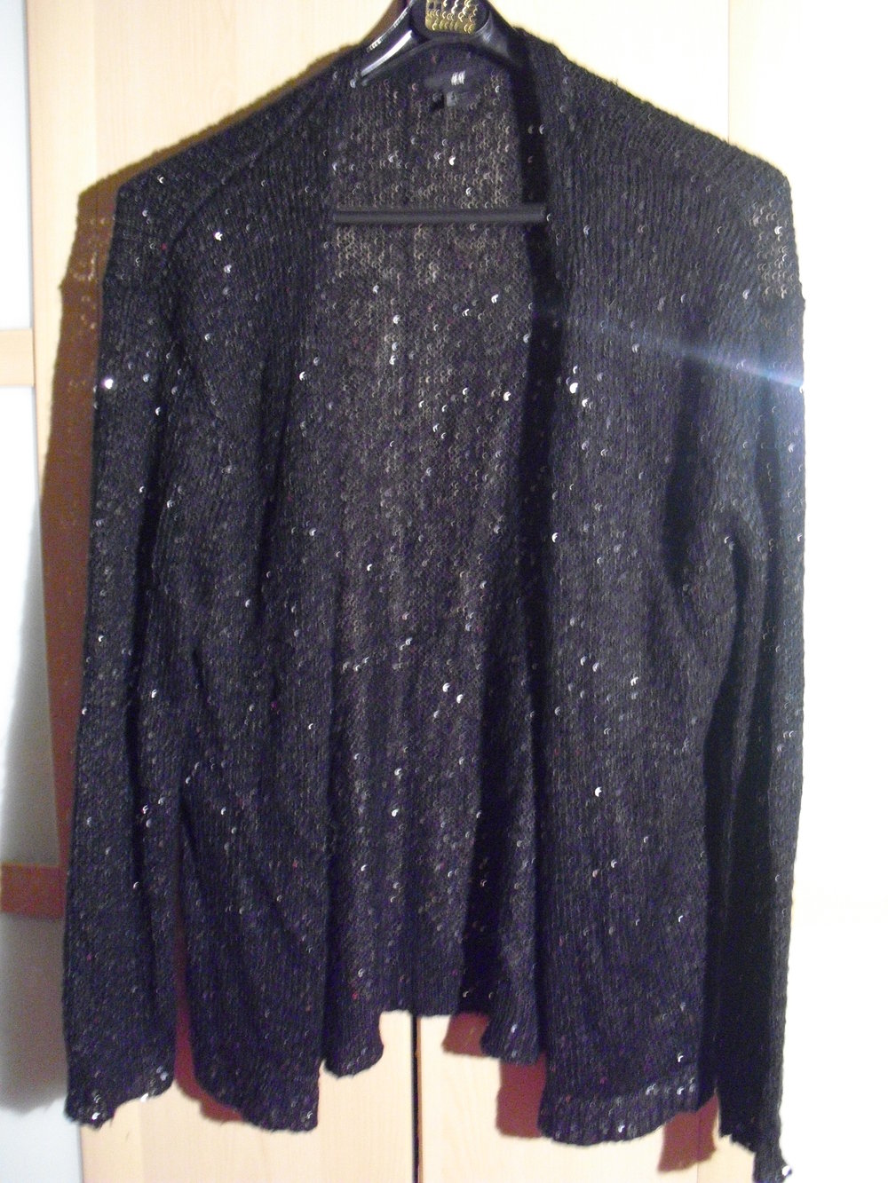 Glitzercardigan Baumwolle Pailetten