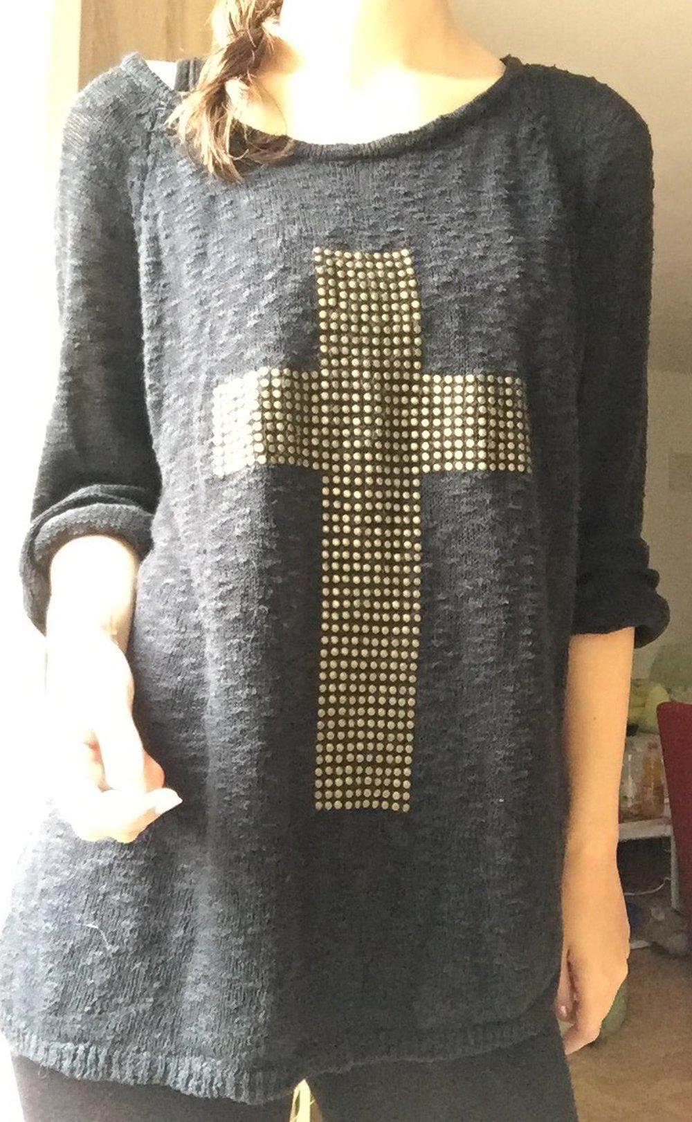 Pullover mit Kreuz