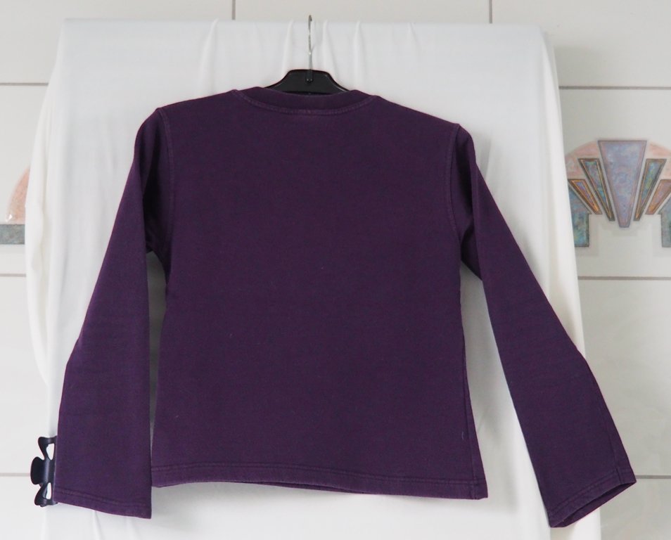 Lila leichter Pullover mit Glitzer 5
