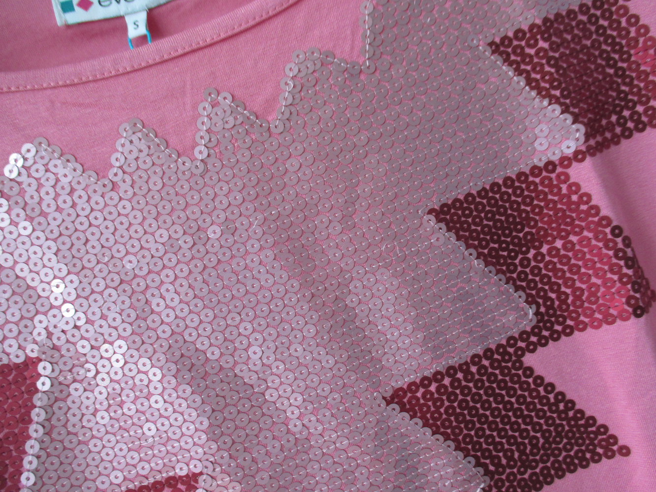even & odd, pinkfarbige Tunika/ Shirt, mit Pailletten Gr. S. Neu mit Etikett