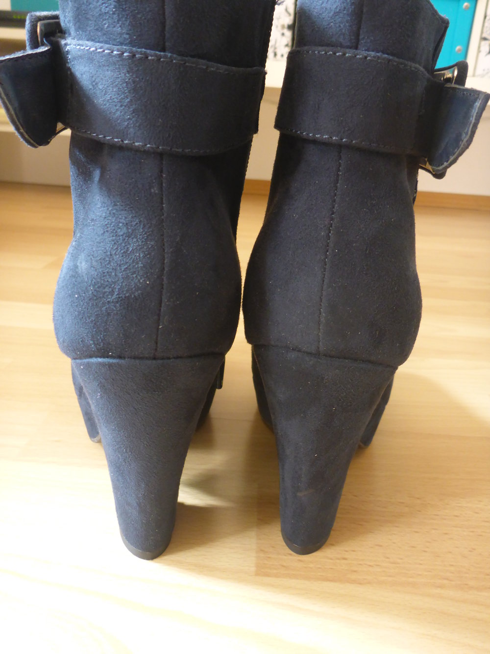 Stiefeletten dunkelblau Gr. 40