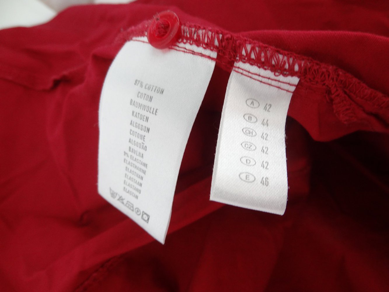 Rote Bluse/ Hemd von C&A Gr. 42