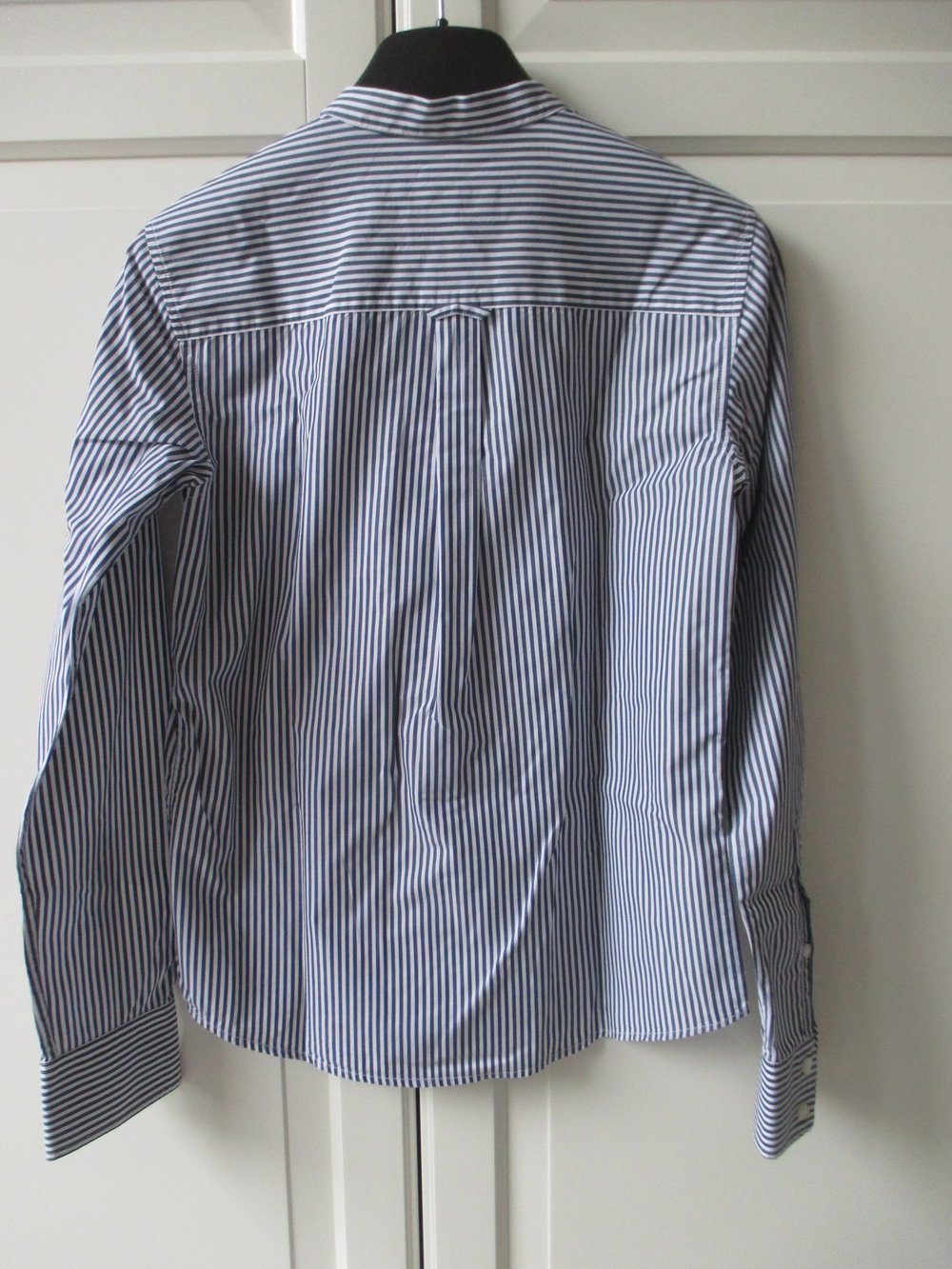 Gant; blau-weiß gestreifte Hemdbluse, langärmlig, Gr. 36