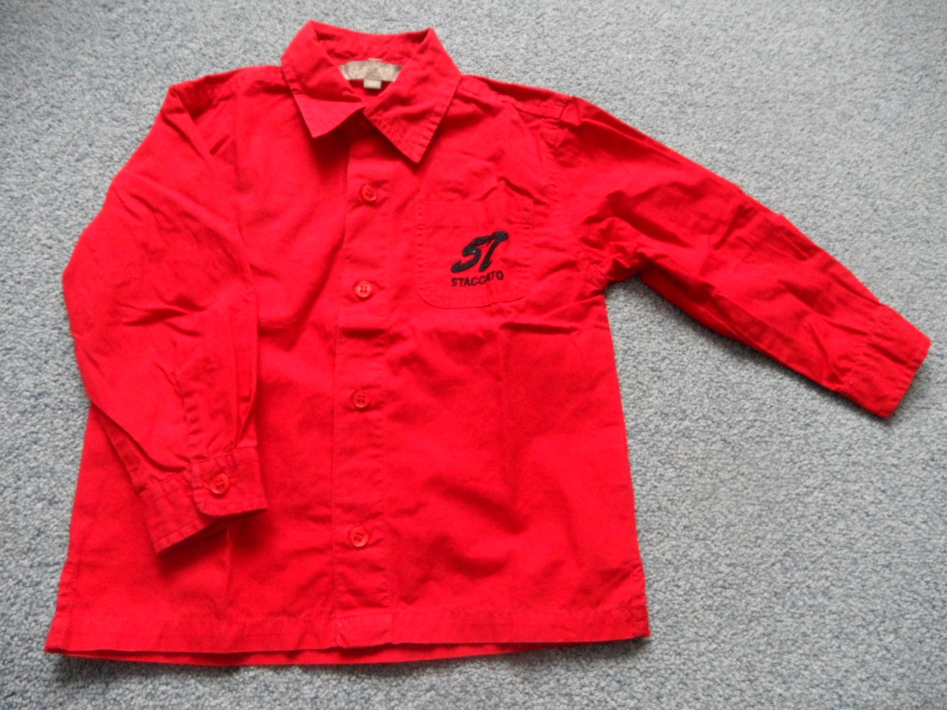 Staccato knallrotes Hemd Gr. 92
