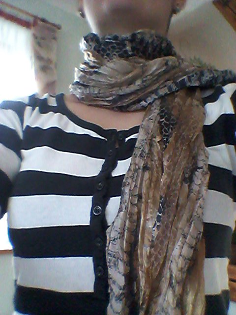 Tuch dünn Passigatti Muster