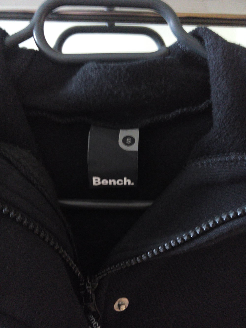 Bench Mantel Sweatmantel schwarz Gr.S