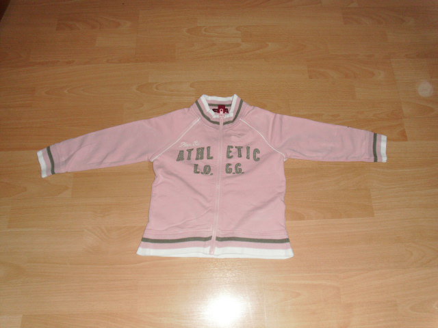 Sweatjacke von H&M, rosa mit Motiv, Gr. 98
