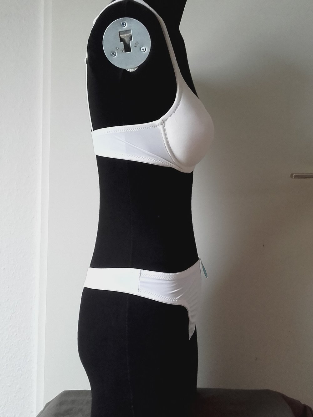 Panache Atlantis, weiß, Tanga  38 BH 70A mit Push Füllung, Neuware