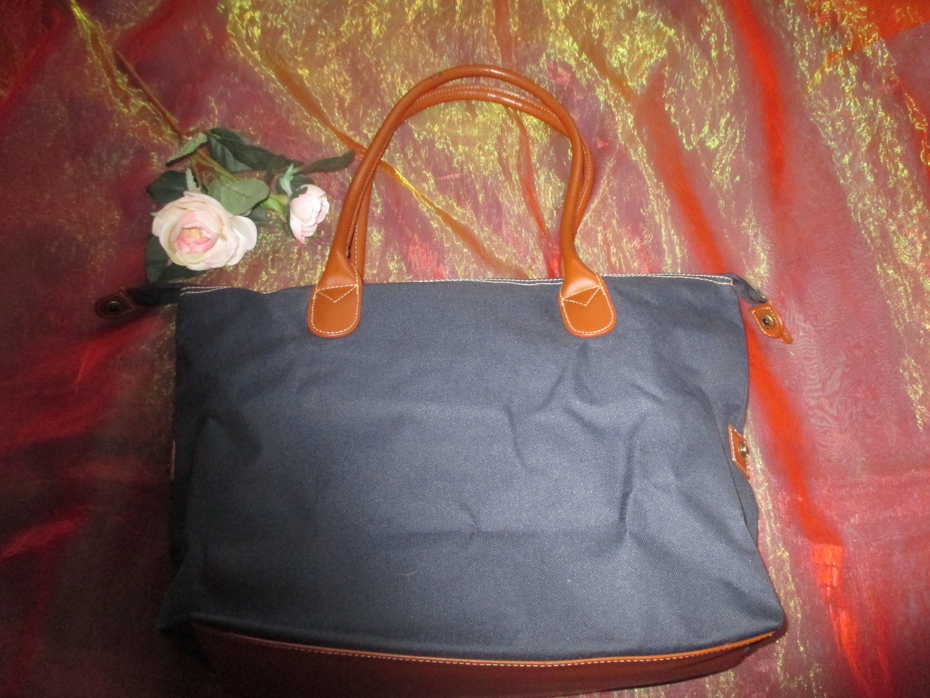 NEU * Zusammen faltbare * Hand- Henkel * Tasche * Shopper * Einkauf * Bag * Tote 