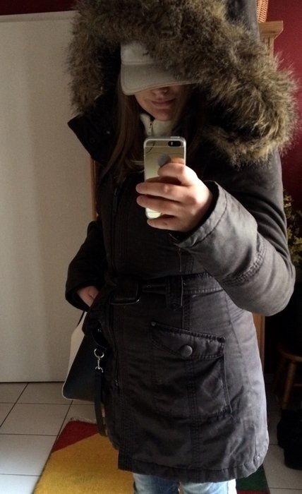  Wärmer Khaki- Mantel  