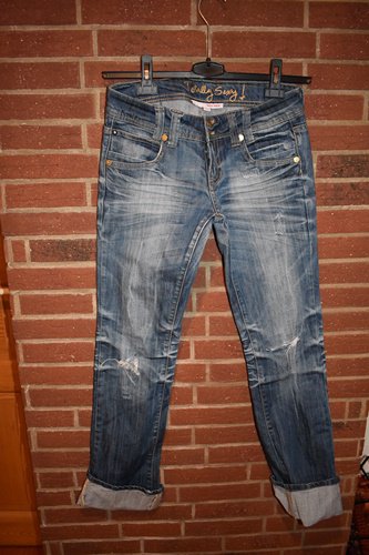 Jeans im Used-Look