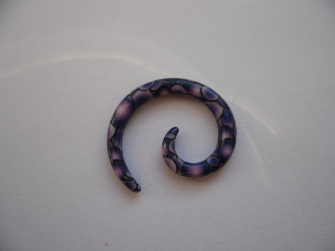 Dehnungspirale 3mm violett gemustert