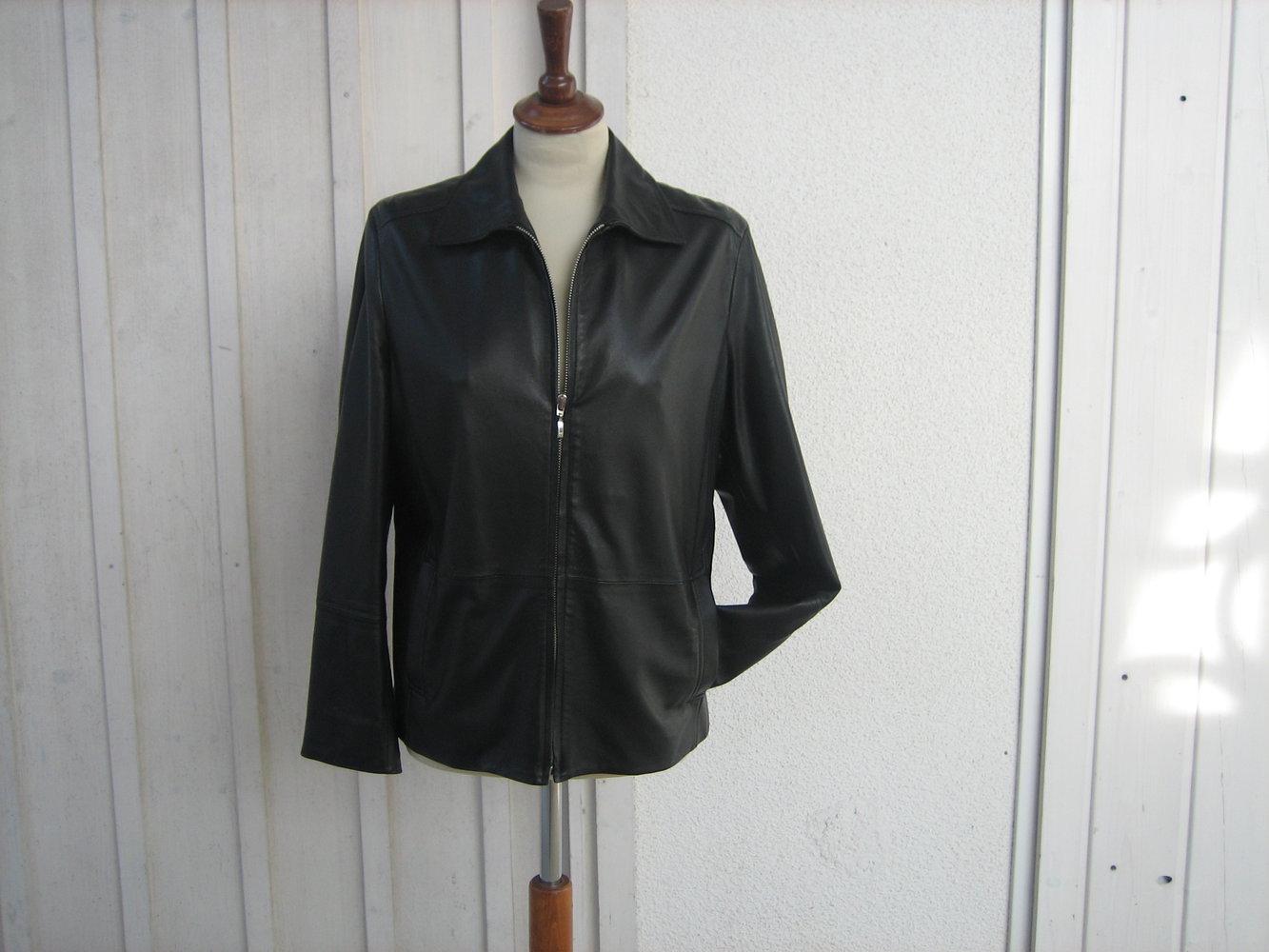 Exclusive Leder-Jacke Gr. 42, Schwarz, samtweiches Lammnappa!