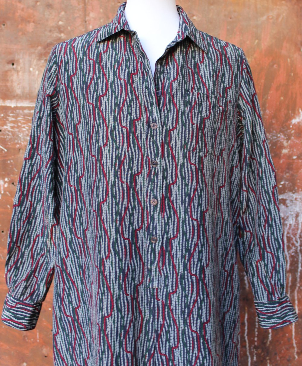 Vintagekleid mit Streifen- bzw. Seilmuster, von Lady Manhattan, in ca. Größe 44-46