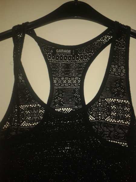 Spitzentop Spitze Top schwarz marke GARAGE