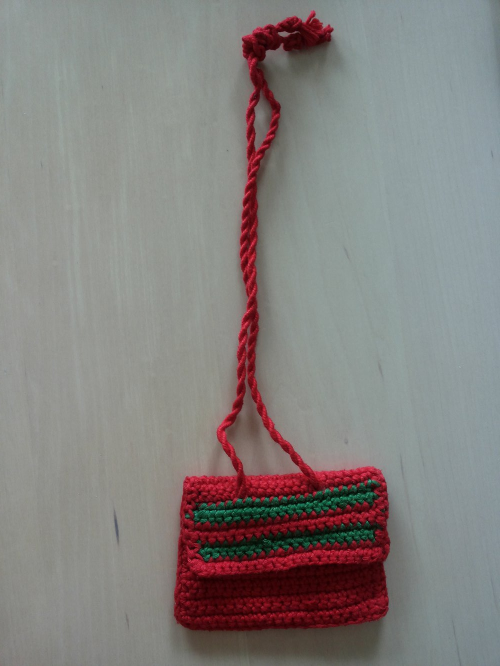 Gehäkelter Brustbeutel Geldbeutel DIY