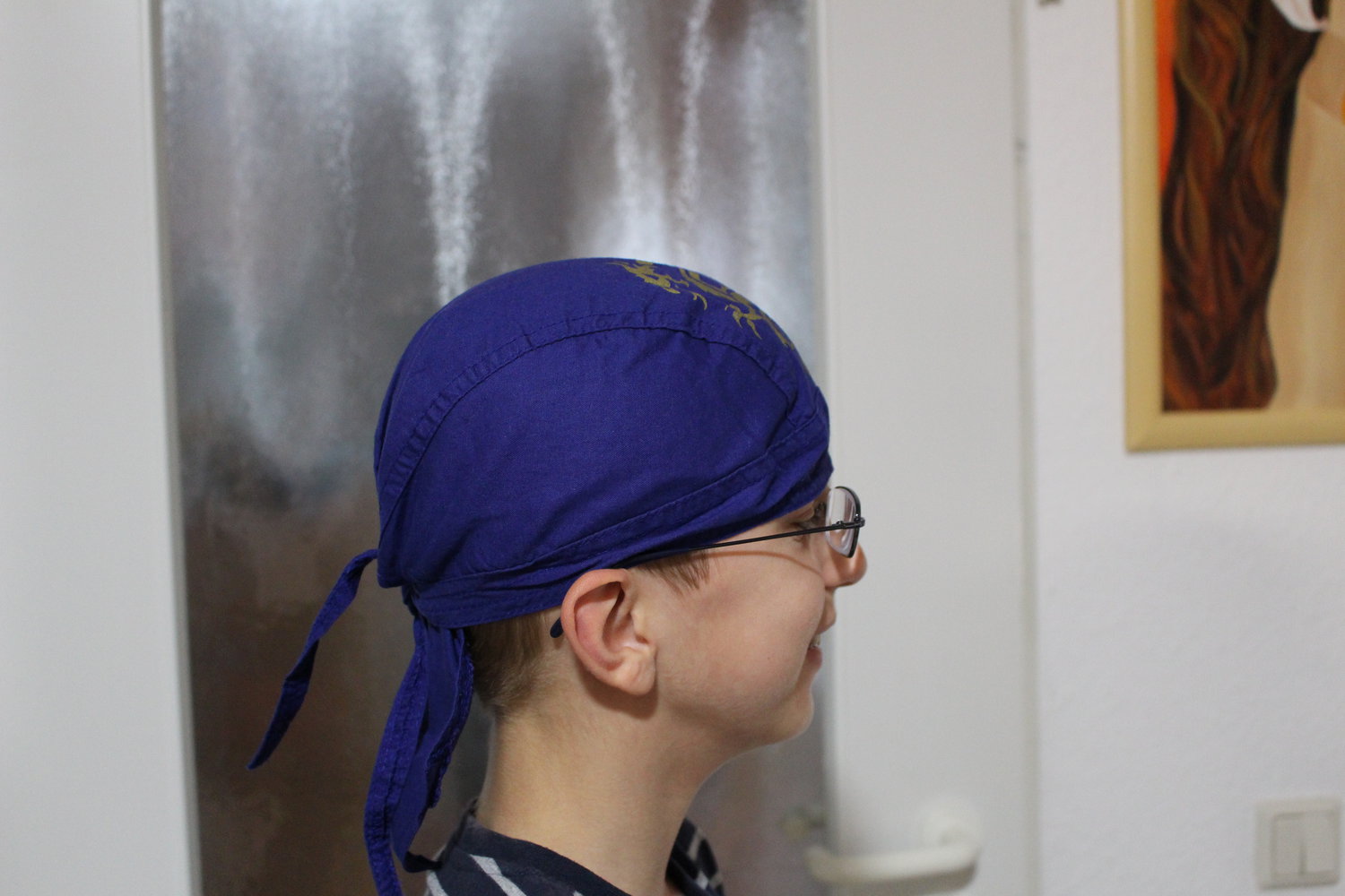 79. Bandana, blau, für Jungs