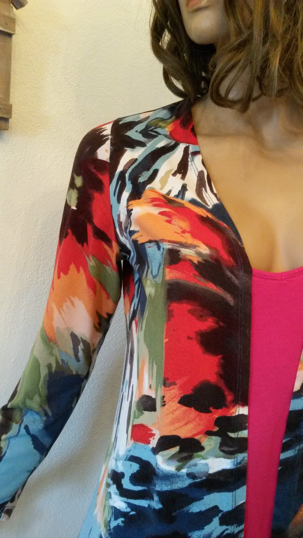 Vokuhila Shirt-Jacke in brillanten Farben