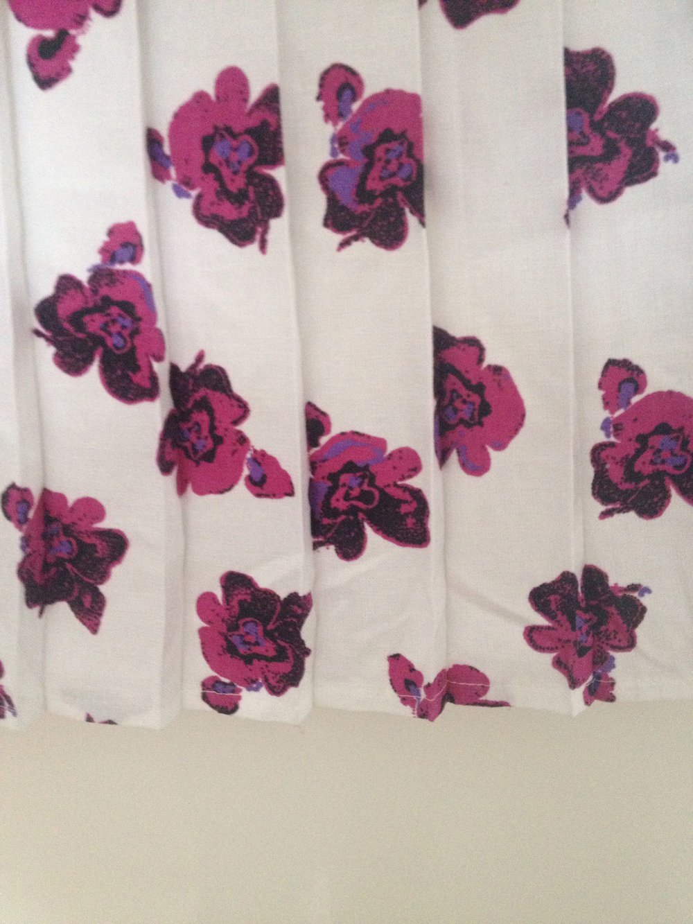 Exclusiver Vintage Plissee Blümchen Rock