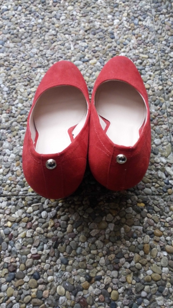 rote Keilabsatz Schuhe / Pumps von Graceland Gr. 39